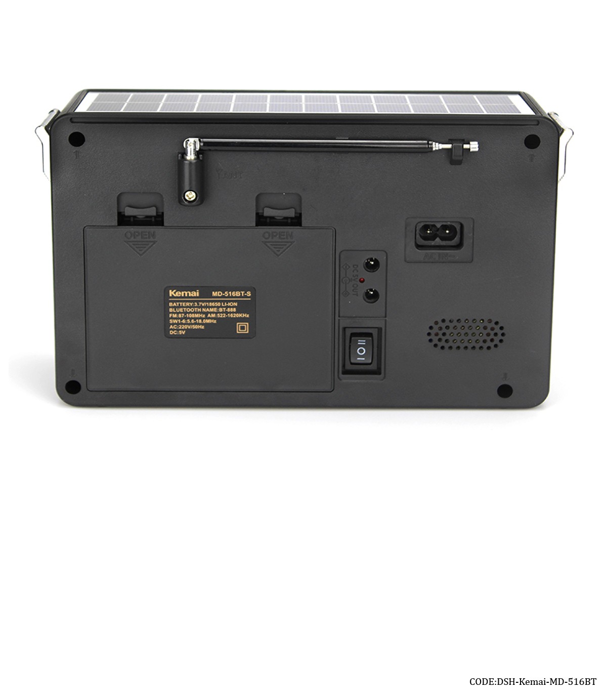 رادیو کلاسیک فلش خور مدل KEMAI-MD-516-BT