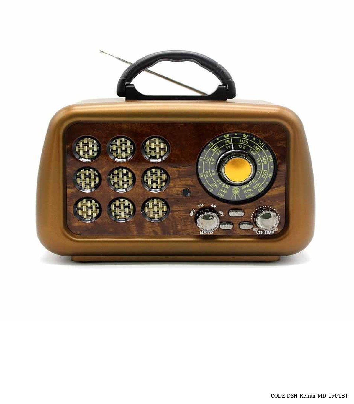 رادیو کلاسیک فلش خور مدل KEMAI-MD-1901BT