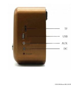 رادیو کلاسیک فلش خور مشکی مدل KEMAI-MD-1901BT