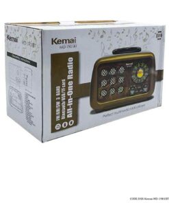 رادیو کلاسیک فلش خور مشکی مدل KEMAI-MD-1901BT