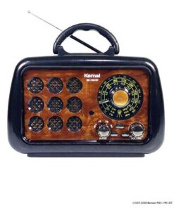 رادیو کلاسیک فلش خور مشکی مدل KEMAI-MD-1901BT