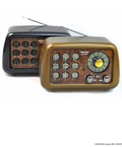 رادیو کلاسیک فلش خور مشکی مدل KEMAI-MD-1901BT