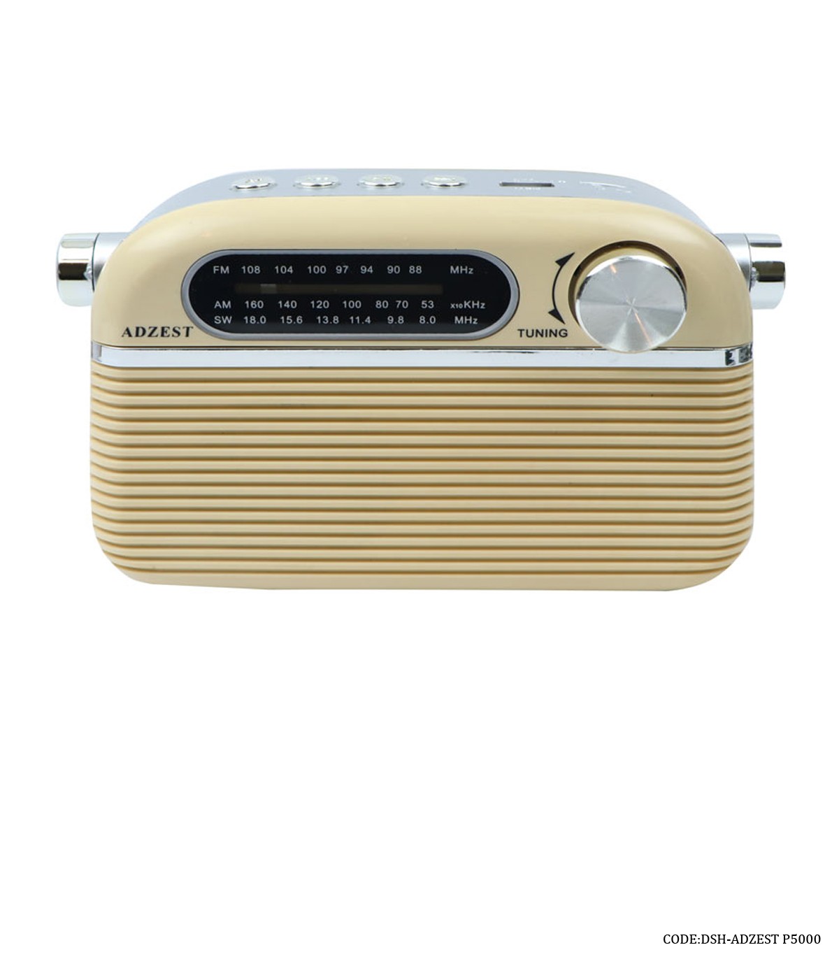 رادیو کلاسیک شارژی مدل ADZEST-P5000 کرم