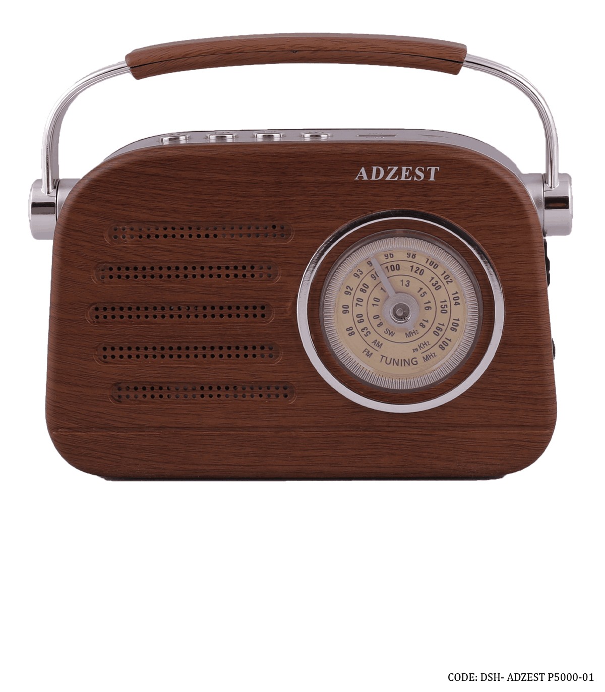 رادیو کلاسیک فلش خور مدل ADZEST-P5000-01 قهوه ای