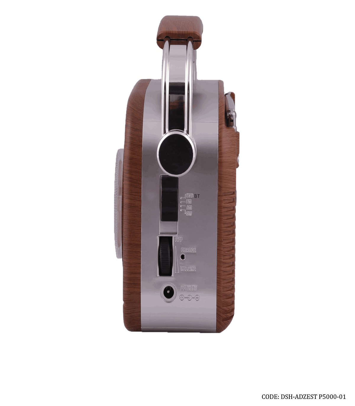 رادیو کلاسیک فلش خور مدل ADZEST-P5000-01 قهوه ای