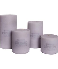 شمع کلاسیک مدل استوانه ای قطر 7 سانتی متر مجموعه چهار عددی