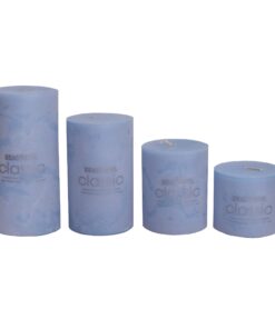 شمع کلاسیک مدل استوانه ای قطر 7 سانتی متر مجموعه چهار عددی