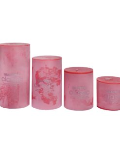 شمع کلاسیک مدل استوانه ای قطر 7 سانتی متر مجموعه چهار عددی