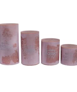 شمع کلاسیک مدل استوانه ای قطر 7 سانتی متر مجموعه چهار عددی