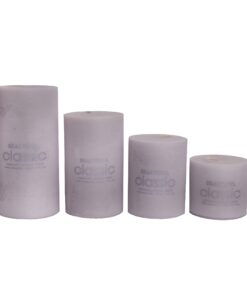 شمع کلاسیک مدل استوانه ای قطر 7 سانتی متر مجموعه چهار عددی