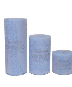 شمع کلاسیک مدل استوانه ای قطر 6 سانتیمتر مجموعه سه عددی