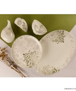 سرویس چینی شش نفره 29 پارچه برگ سبز مدل 717122