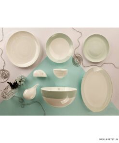 سرویس چینی شش نفره 29 پارچه طرح آبی مدل 717136