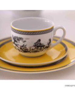 ظروف چینی 6 نفره زرین طرح ویلیج