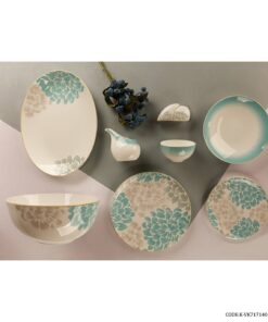 سرویس چینی شش نفره 29 پارچه طرح گل آبی مدل 717140