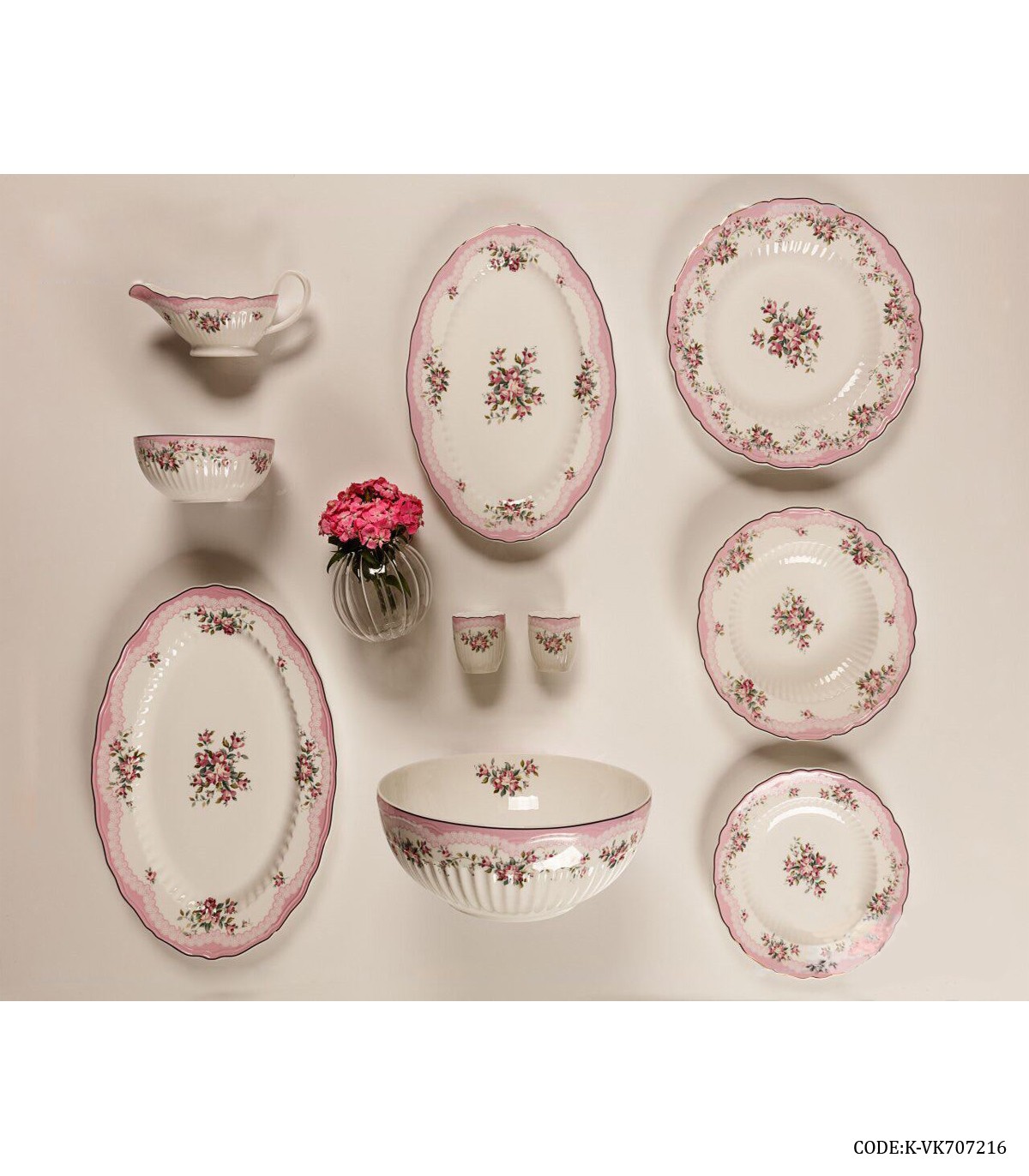 ست غذاخوری چینی طرح سوفیا