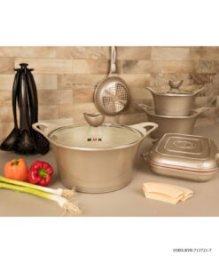 سرویس قابلمه گرانیتی 22 پارچه بژ سری 3721-7