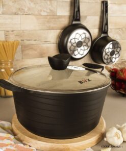 سرویس قابلمه گرانیتی 25 پارچه مشکی مدل 713825-1