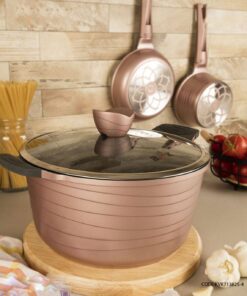 سرویس قابلمه گرانیتی 25 پارچه رزگلد مدل 713825-4