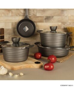 سرویس قابلمه گرانیتی 25 پارچه دودی مدل 713825-5