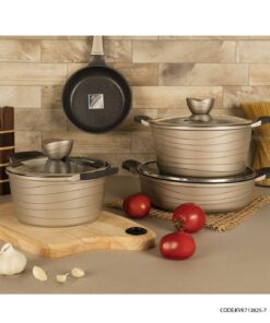 سرویس قابلمه گرانیتی 25 پارچه بژ مدل 713825-7