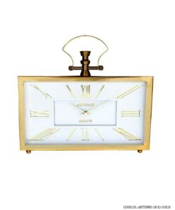 ساعت رومیزی مستطیلی آرتمیس مدل ARTEMIS GOLD