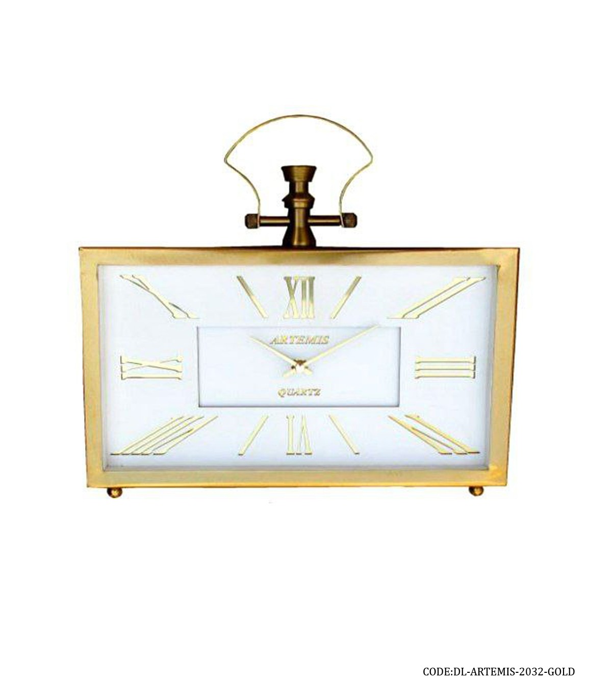 ساعت رومیزی مستطیلی آرتمیس مدل ARTEMIS GOLD