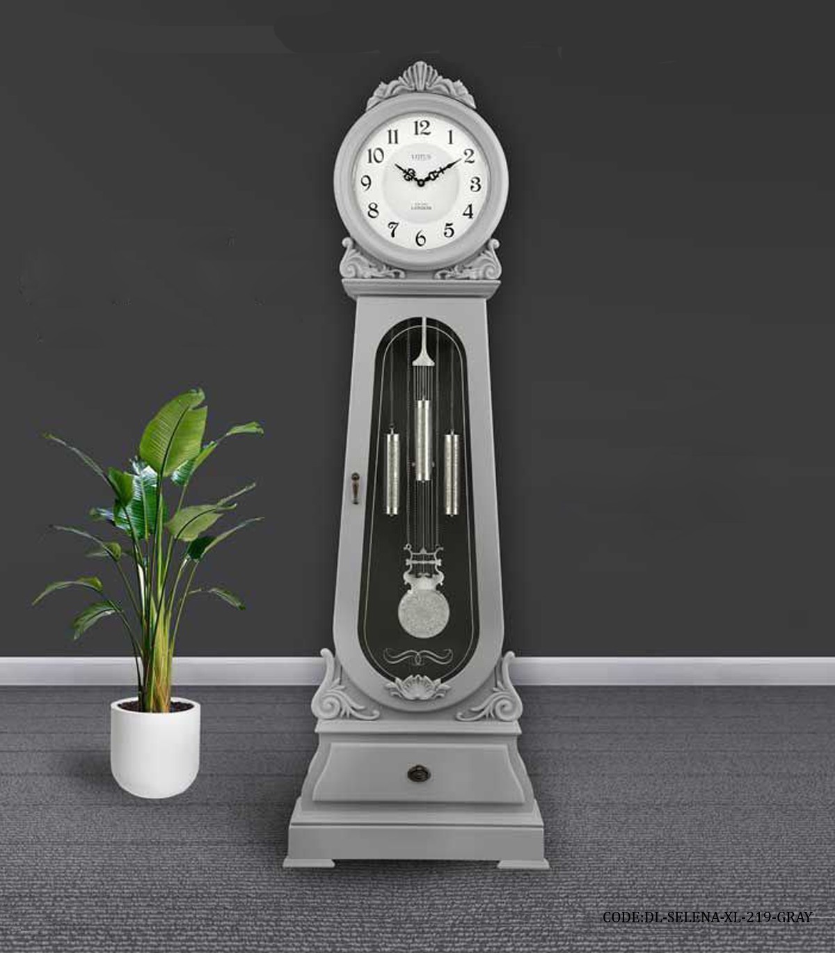 ساعت ایستاده لوتوس مدل SELENA طوسی کد 219