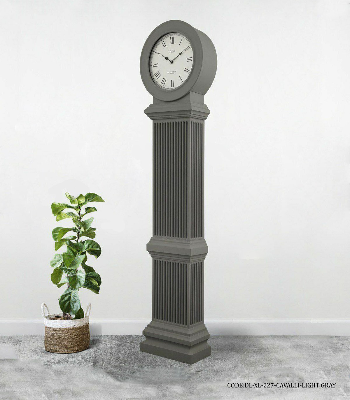 ساعت ایستاده عدد رومی مدل CAVALLI LIGHT GRAY کد 227