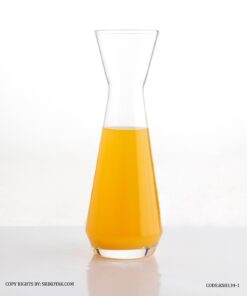 لیوان اسموتی شیشه ای شش عددی بلند