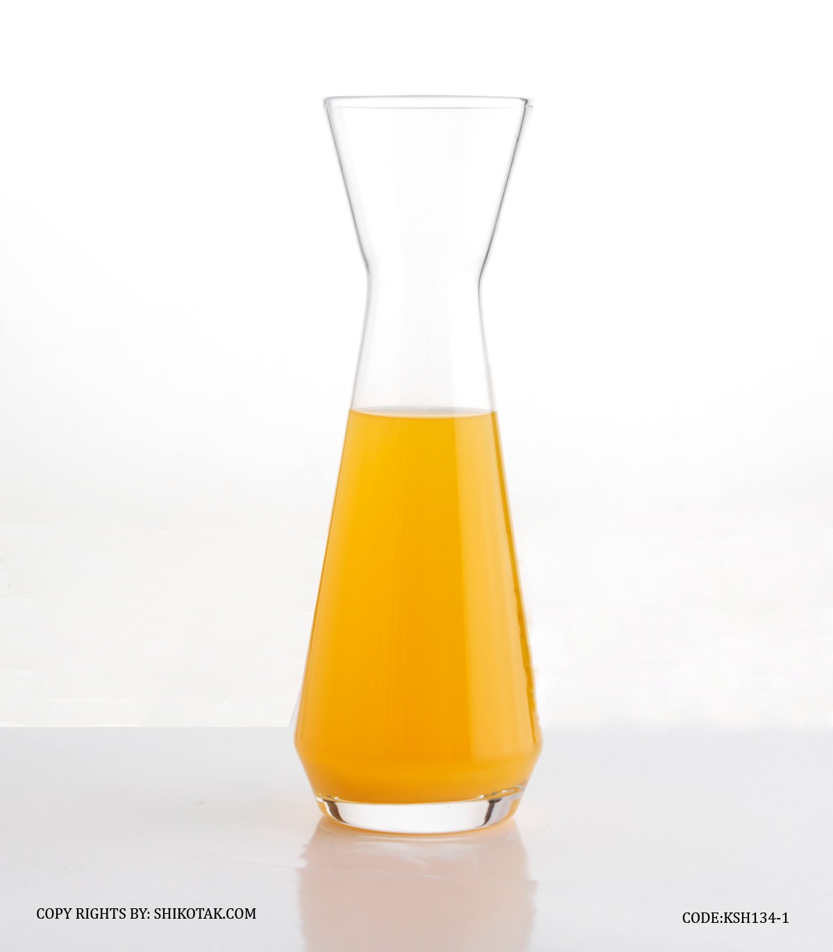 لیوان اسموتی شیشه ای شش عددی بلند