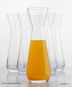 لیوان اسموتی شیشه ای شش عددی بلند