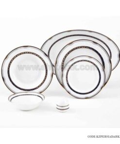 سرویس چینی ایرانی زرین 12 نفره پرشیا سرمه ای