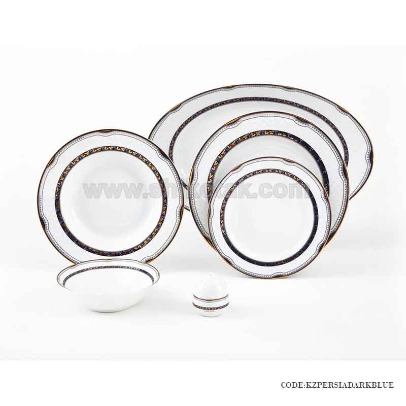 سرویس چینی ایرانی زرین 12 نفره پرشیا سرمه ای
