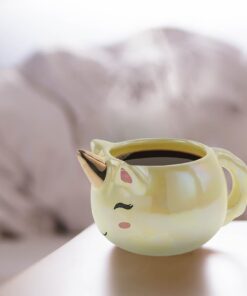 ماگ سرامیکی مدل یونیکورن زردمدل A100