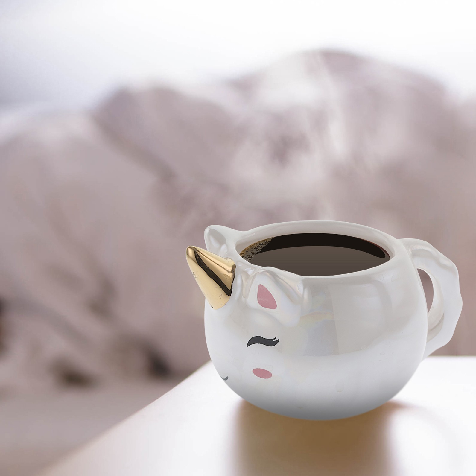 ماگ سرامیکی مدل یونیکورن سفید مدل A300