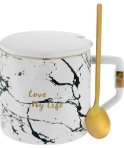 ماگ سرامیکی مدل LOVE MY LIFE سفید