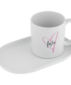 ماگ چینی مدل LOVE سفید