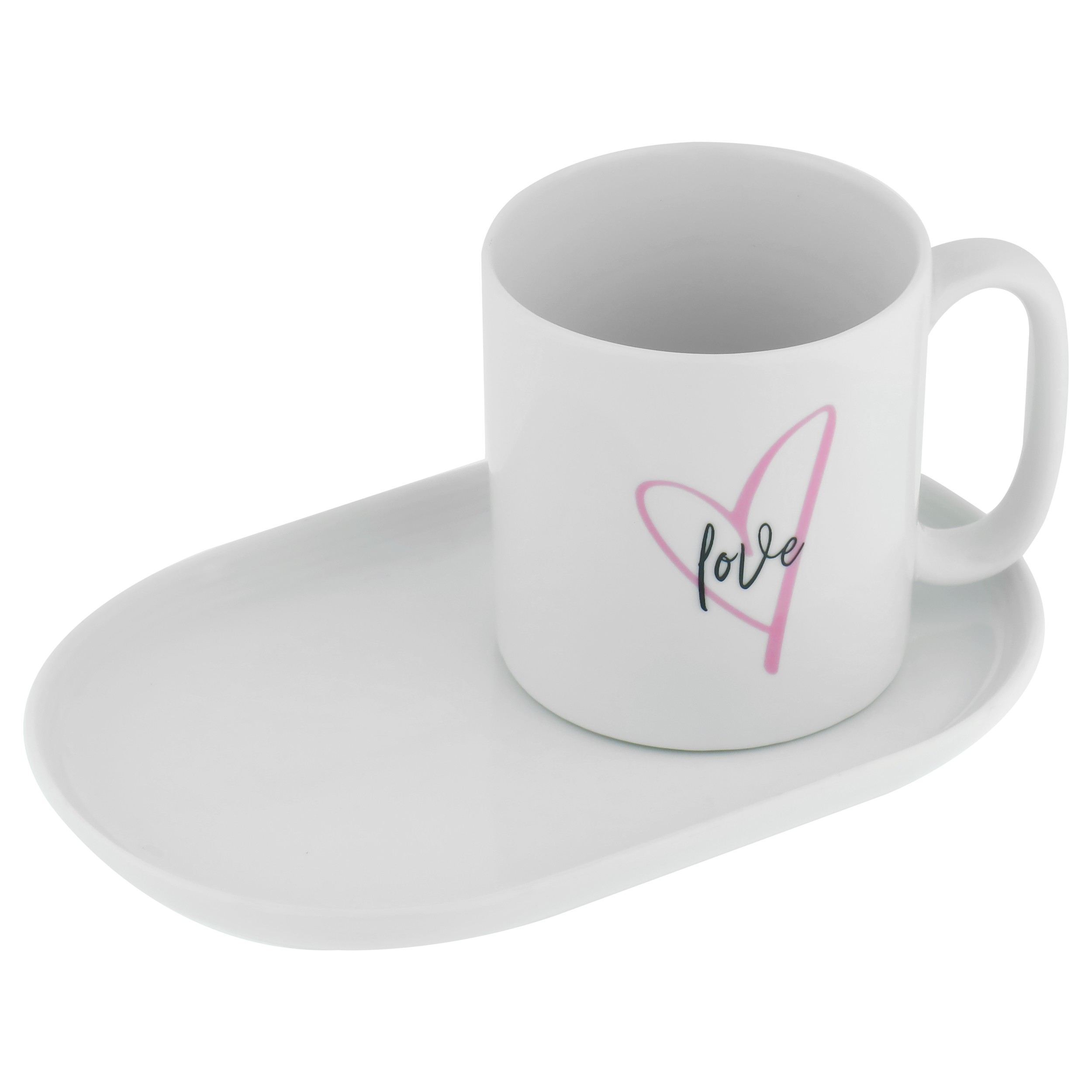 ماگ چینی مدل LOVE سفید
