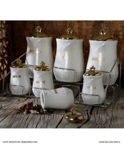 سرویس پاسماوری چینی مدل 2007 سفید طلایی