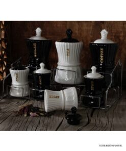 سرویس پاسماوری چینی مدل مهلا سفید مشکی