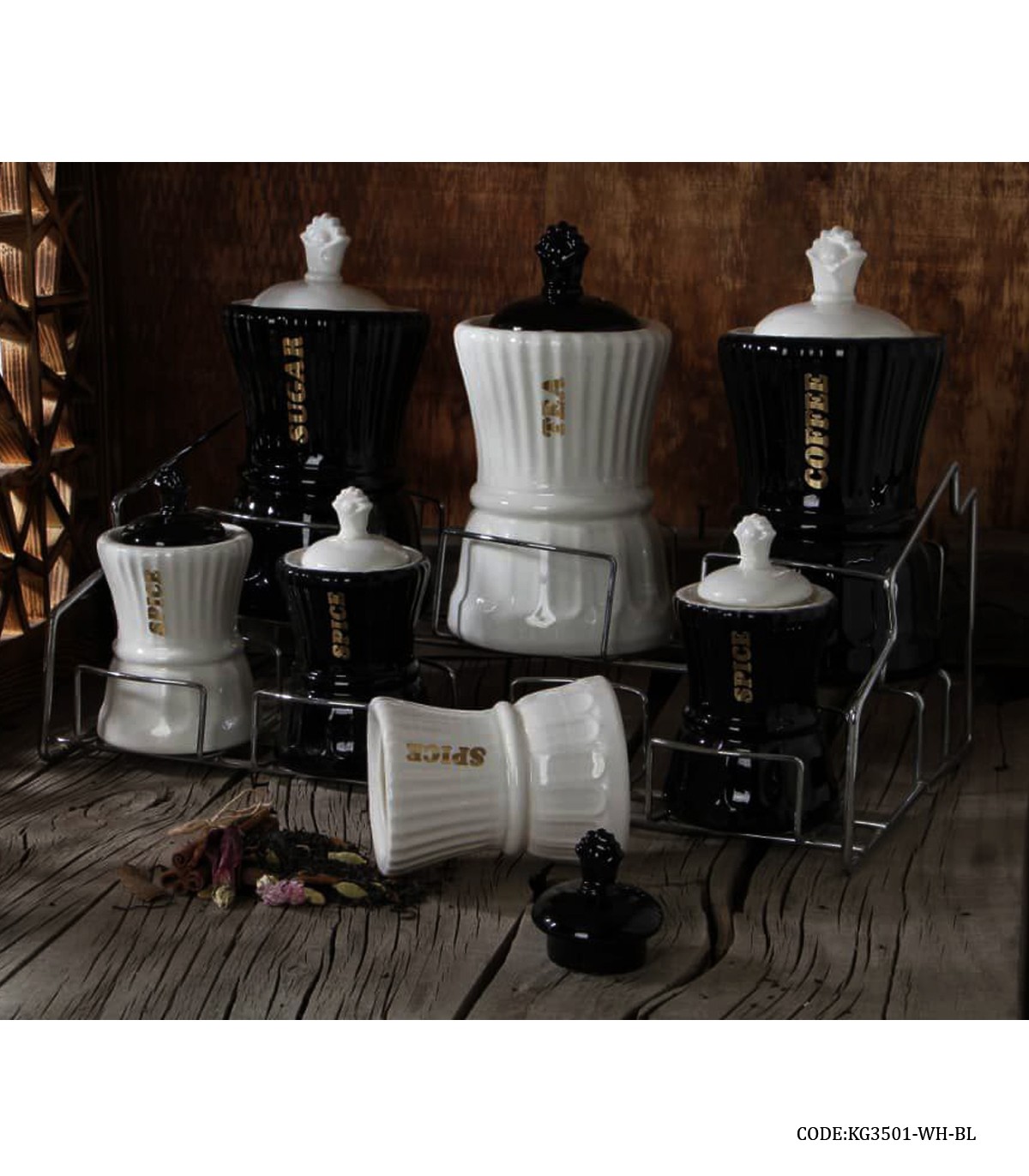 سرویس پاسماوری چینی مدل مهلا سفید مشکی