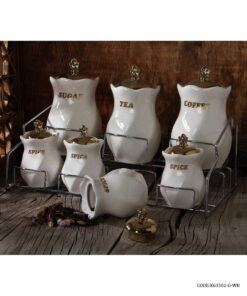 سرویس پاسماوری کلاسیک مدل مه لقا سفید طلایی