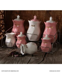 سرویس پاسماوری کلاسیک مدل مه لقا صورتی سفید