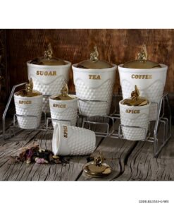 سرویس پاسماوری زیبا مدل مهتاب سفید طلایی