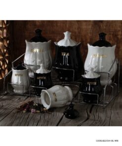 سرویس پاسماوری زیبا مدل مهنیا سفید مشکی