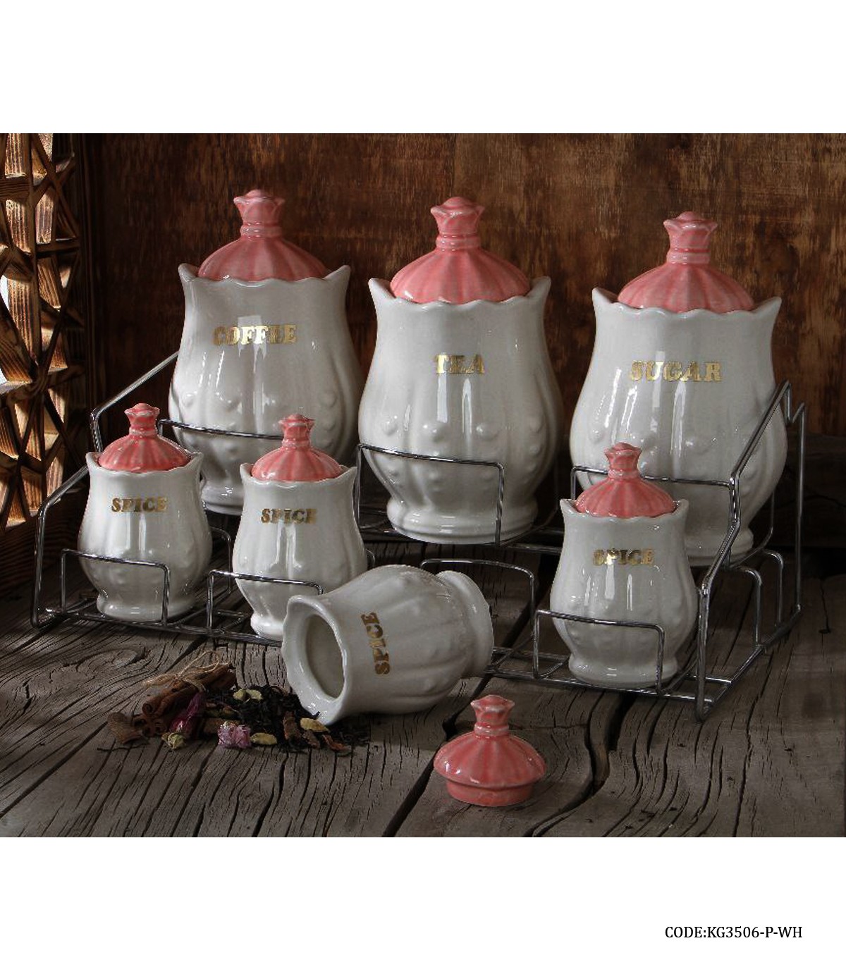 سرویس پاسماوری زیبا مدل FLOWER سفید صورتی