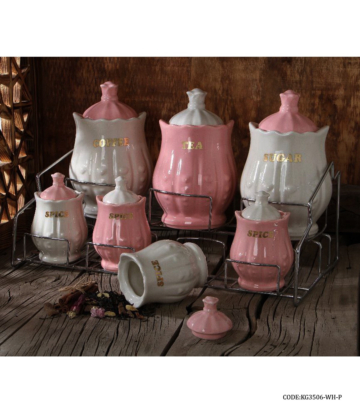 سرویس پاسماوری زیبا مدل FLOWER صورتی سفید