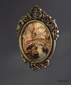 تابلو آینه ای پلی رزین QUIET CANAL IN VENICE