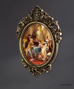 تابلو آینه ای پلی رزین مدل THE CHESS PLAYERS